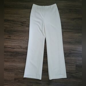 White House | Black Market Women's Wide Leg Trouser Pant White 00R